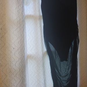 Black mesh dress
